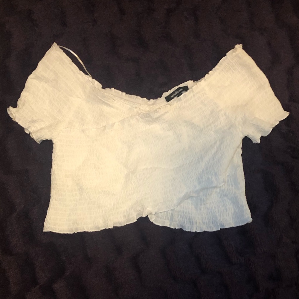 White crop top